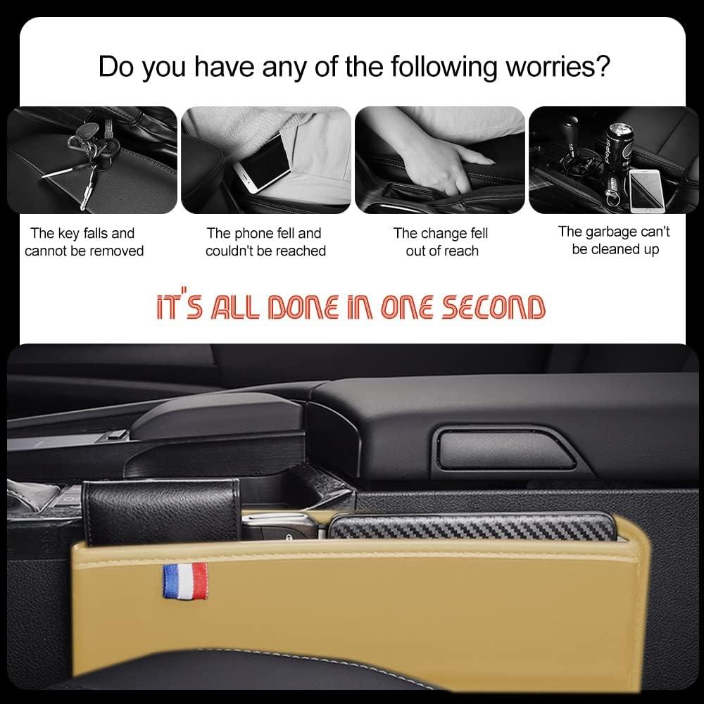 Relleno de Espacio para Asientos de Coche ASUBHA Beige 30x20 cm