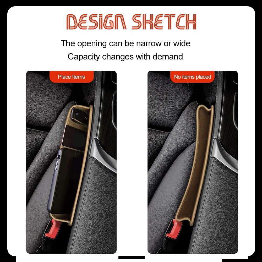 Relleno de Espacio para Asientos de Coche ASUBHA Beige 30x20 cm