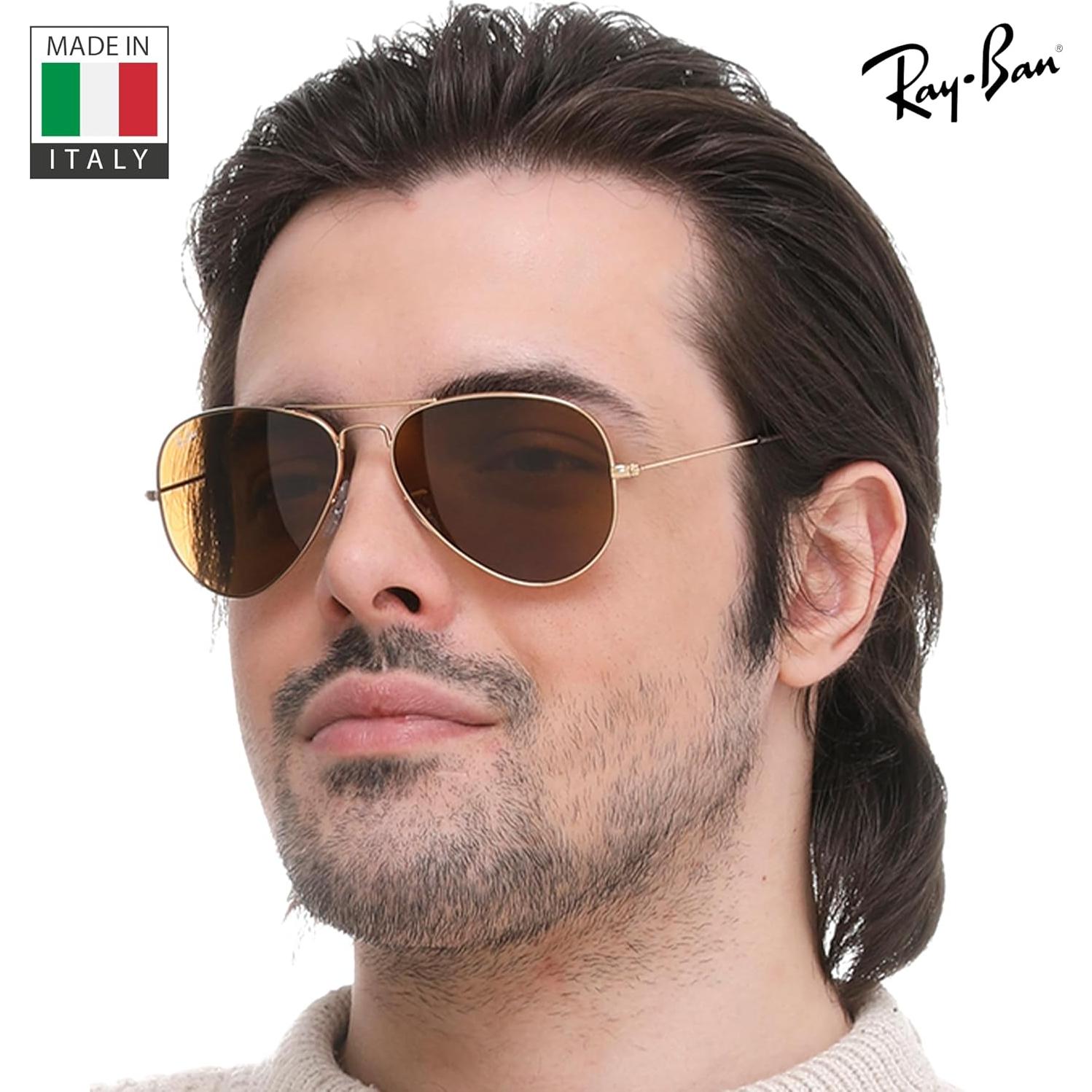 Gafas de Sol Ray-Ban RB3025 Aviador Dorado con Kit