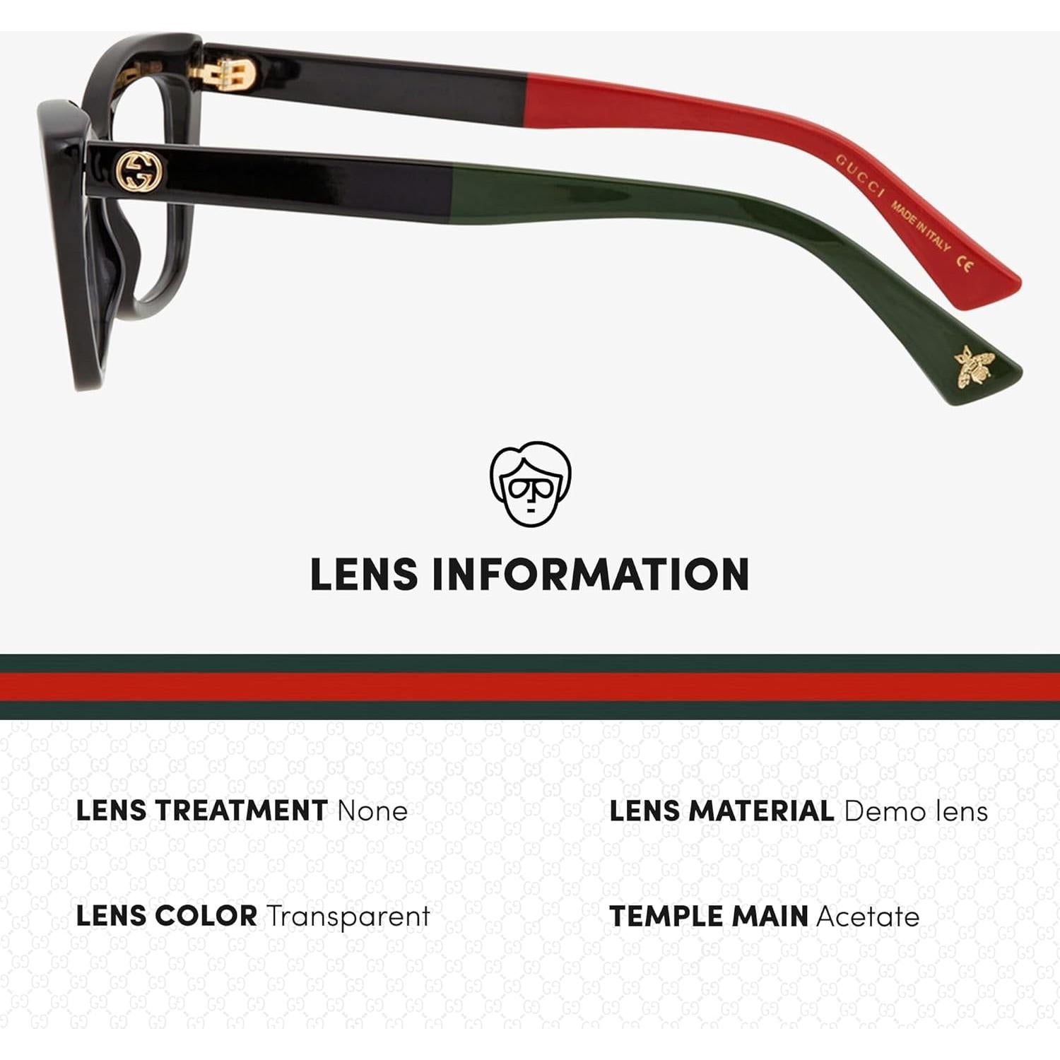 Gafas de Sol Gucci GG0165ON Ojo de Gato Mujer Negro 51mm