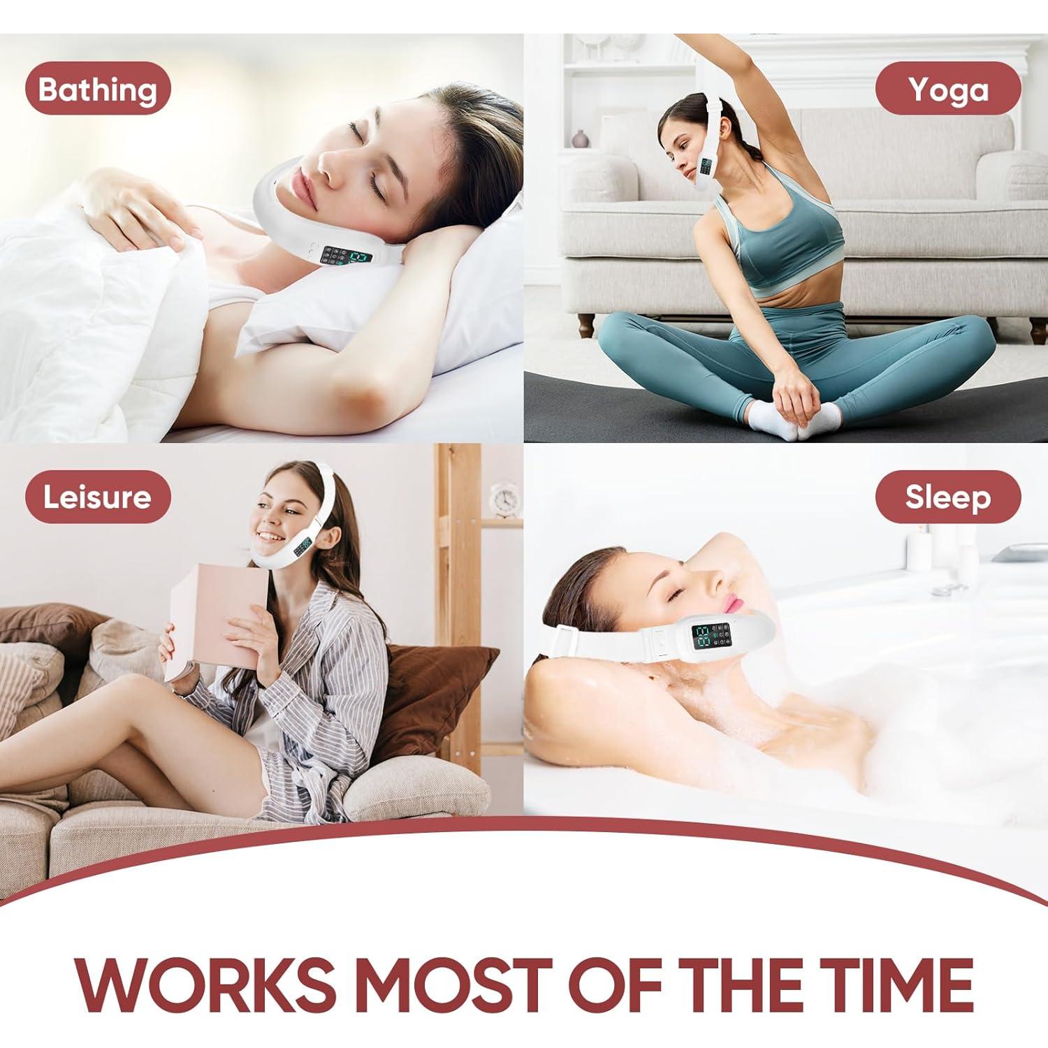 Máquina Eléctrica V-Face Ceymodir para Doble Papada 8 Modos