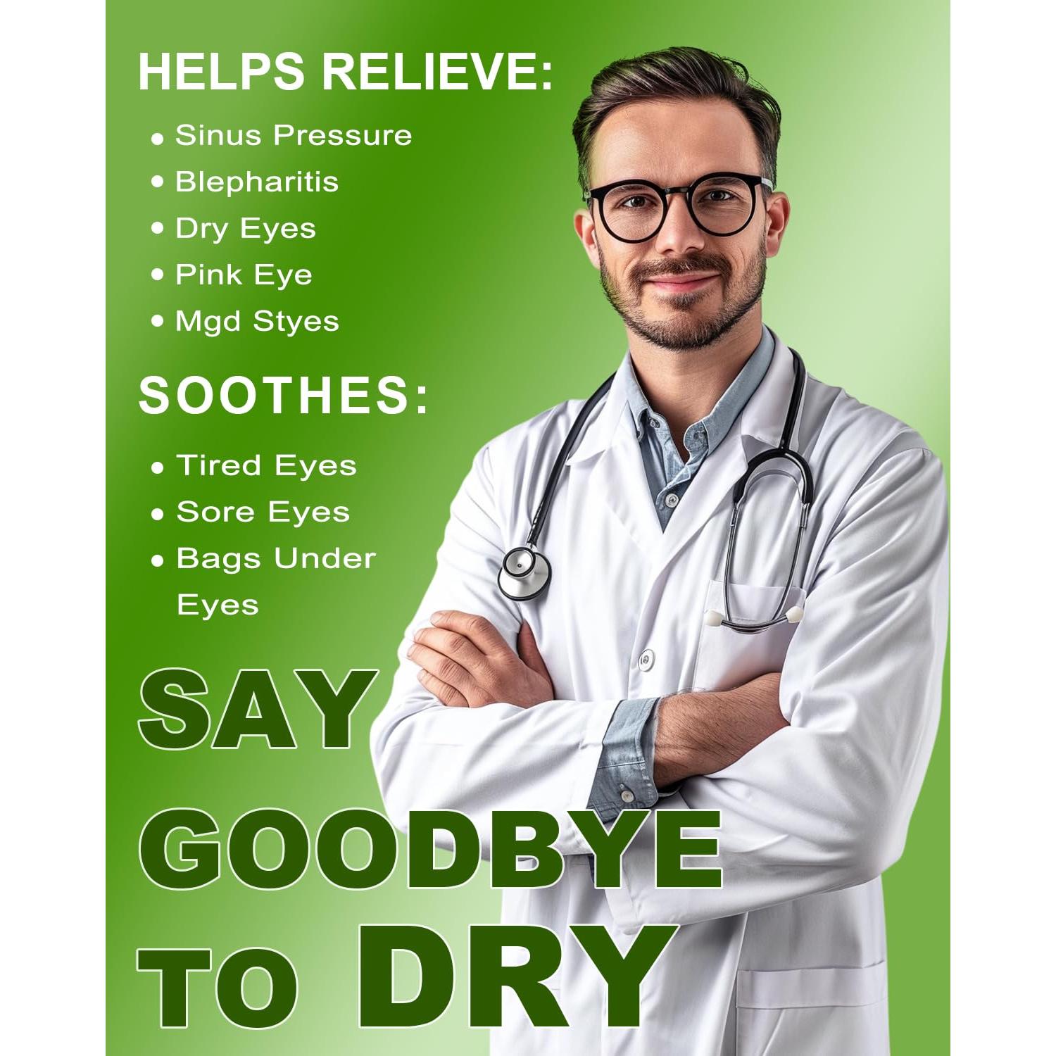 ProCIV 30 Paquetes Máscara de Ojos Calentada Manzanilla