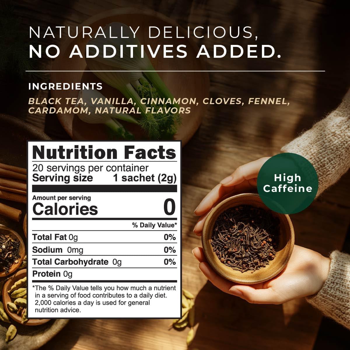 Bolsitas de Té Chai de Vainilla Gya Tea Co - 20 Unidades