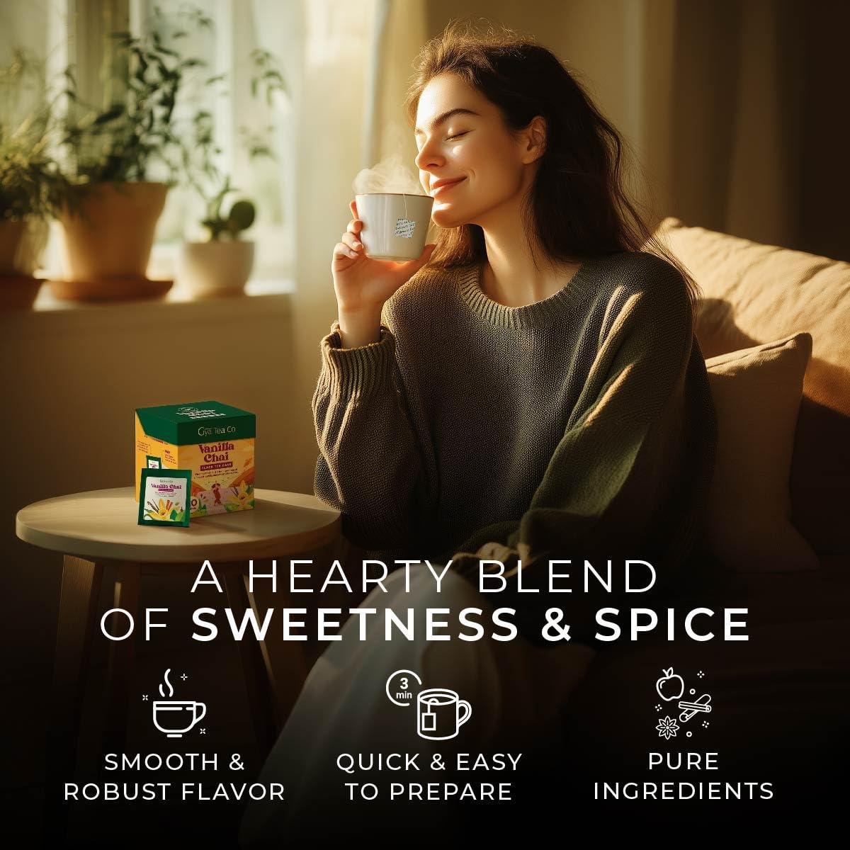 Bolsitas de Té Chai de Vainilla Gya Tea Co - 20 Unidades