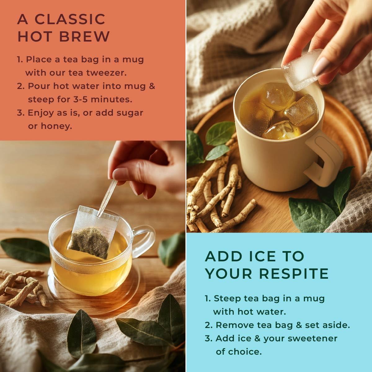 Té de Ashwagandha Gya Tea Co 50 Bolsitas Sin Cafeína