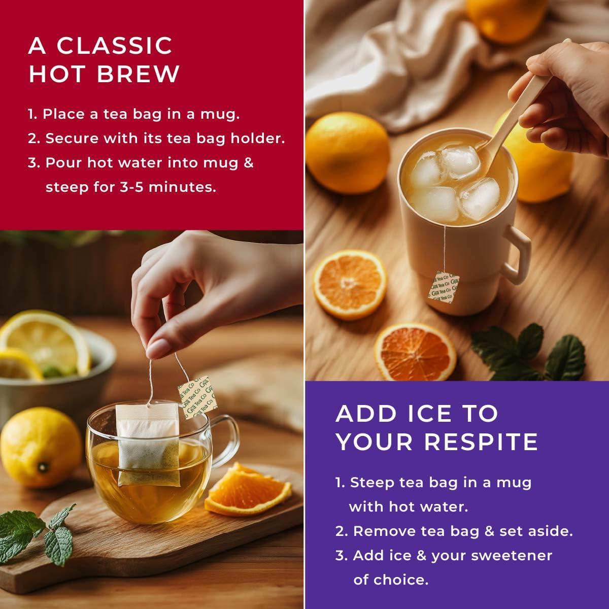 Gya Tea Co - Paquete Variado de Tés Su Bienestar - 20 Bolsitas