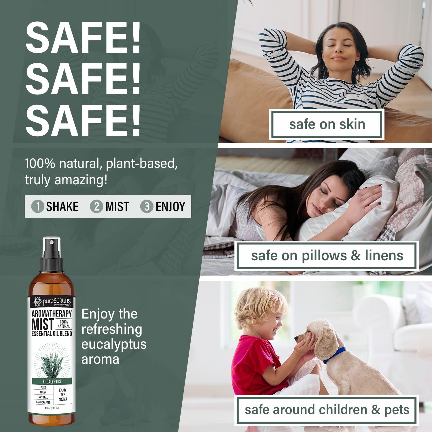 Spray de Aromaterapia Eucalipto 118ml pureSCRUBS Natural