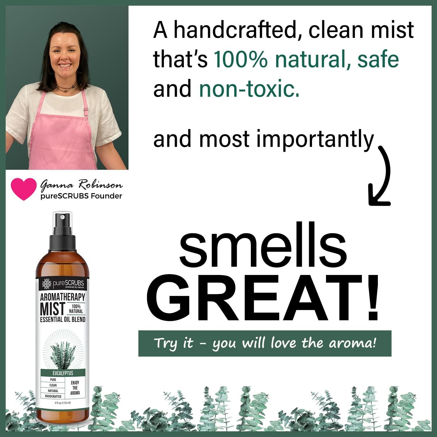 Spray de Aromaterapia Eucalipto 118ml pureSCRUBS Natural