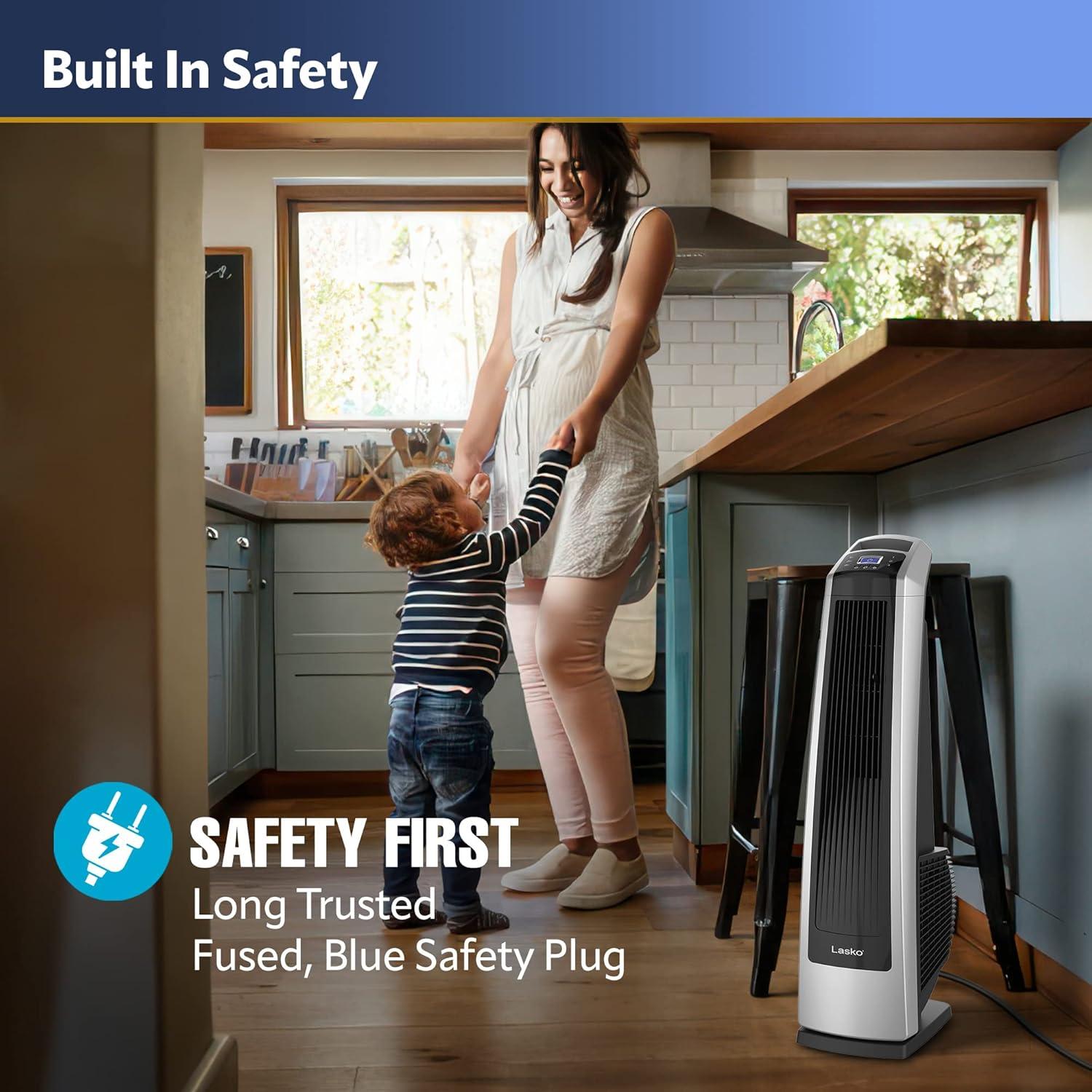 Ventilador de Torre Lasko U35115 Oscilante 3 Velocidades 88.9 cm