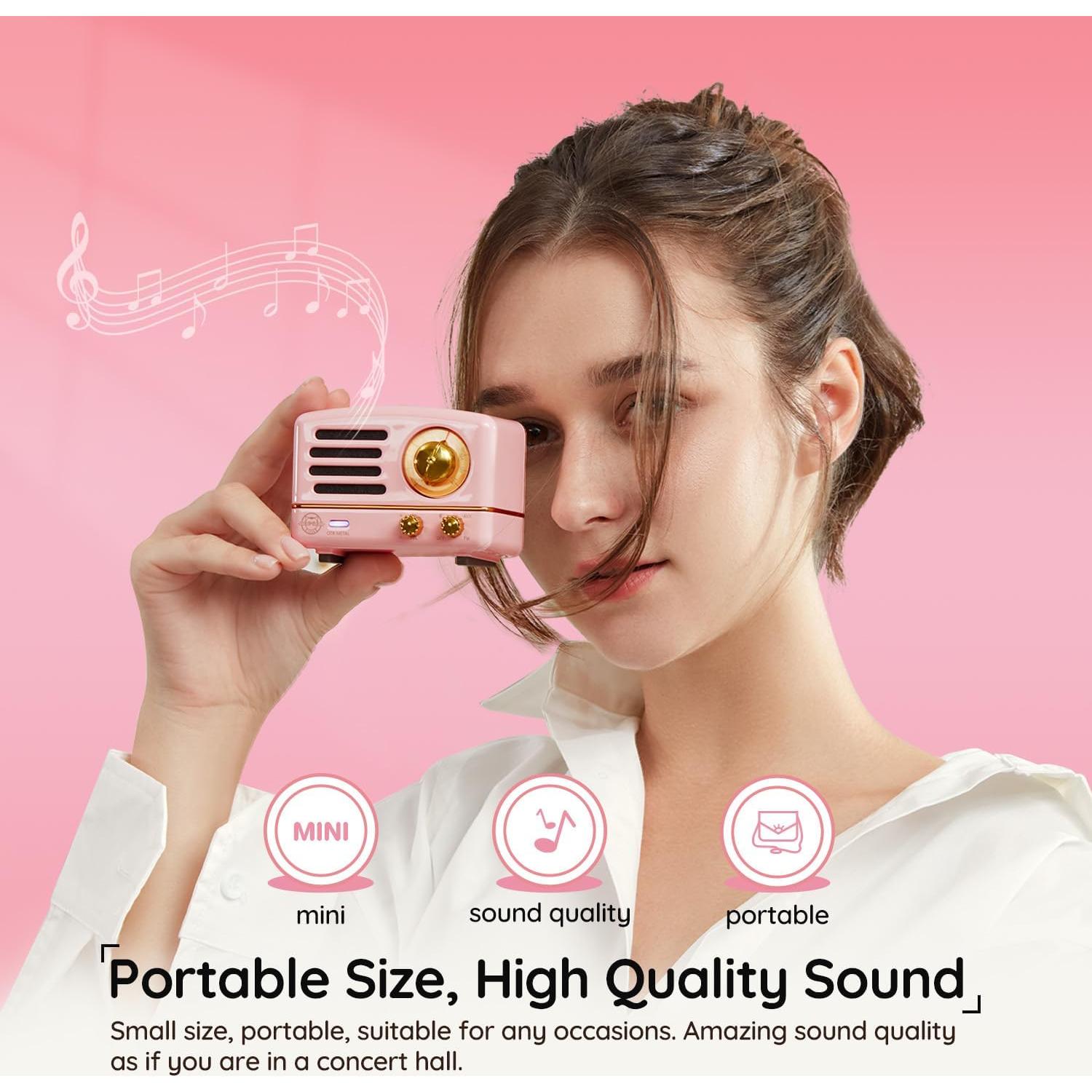 Altavoz Bluetooth Muzen OTR Retro Metal 10h Reproducción