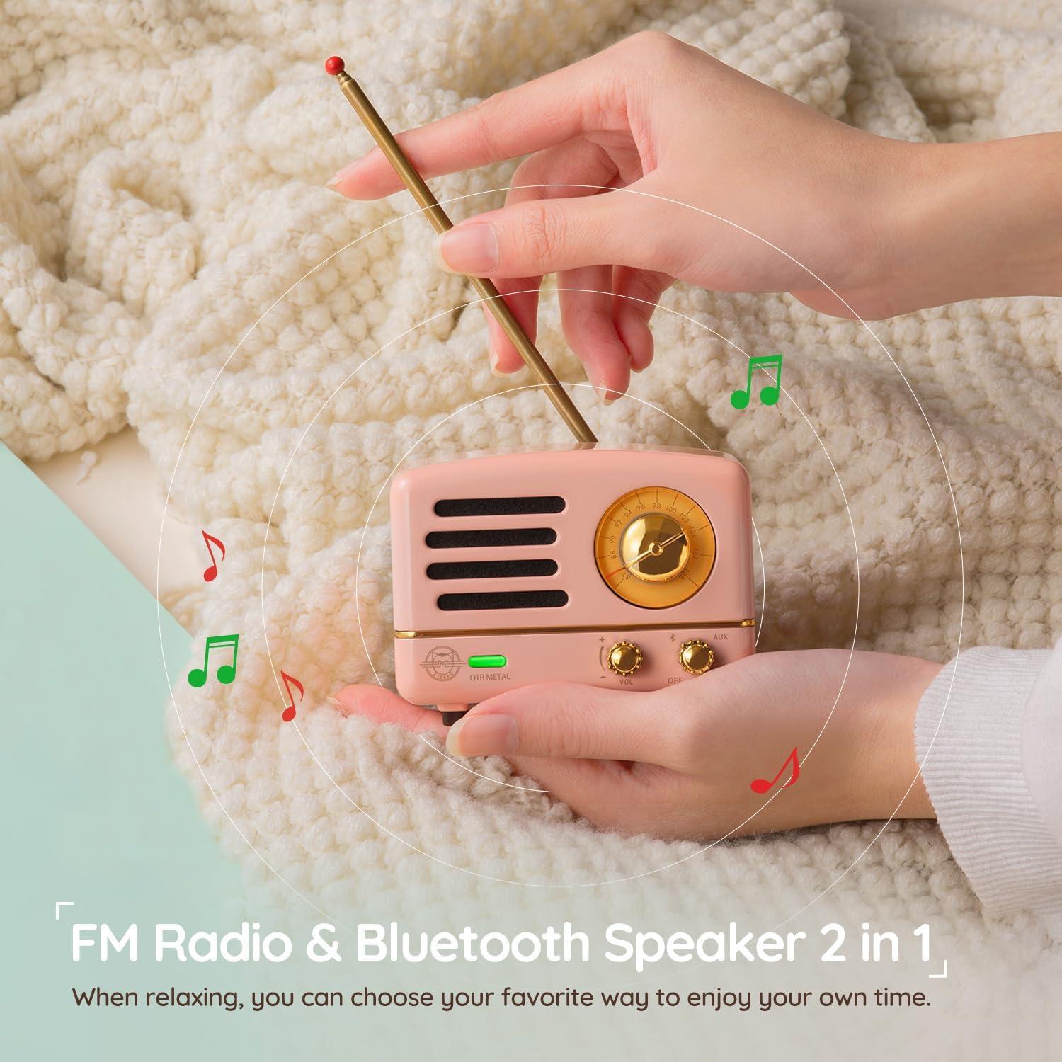 Altavoz Bluetooth Muzen OTR Retro Metal 10h Reproducción