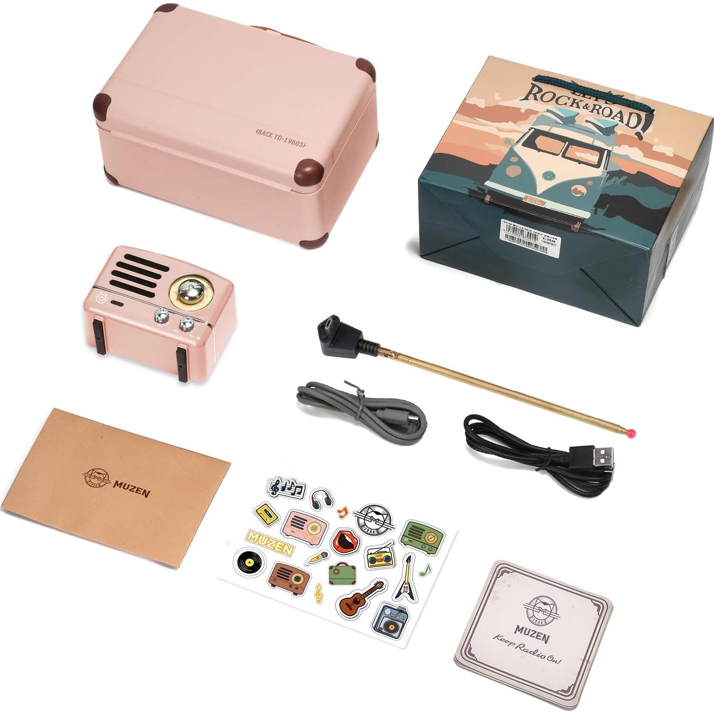 Altavoz Bluetooth Muzen OTR Retro Metal 10h Reproducción