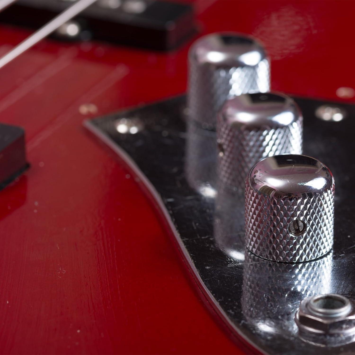 Perilla de Potenciómetro uxcell 15mmx13mm Aluminio Negro 3 Pcs