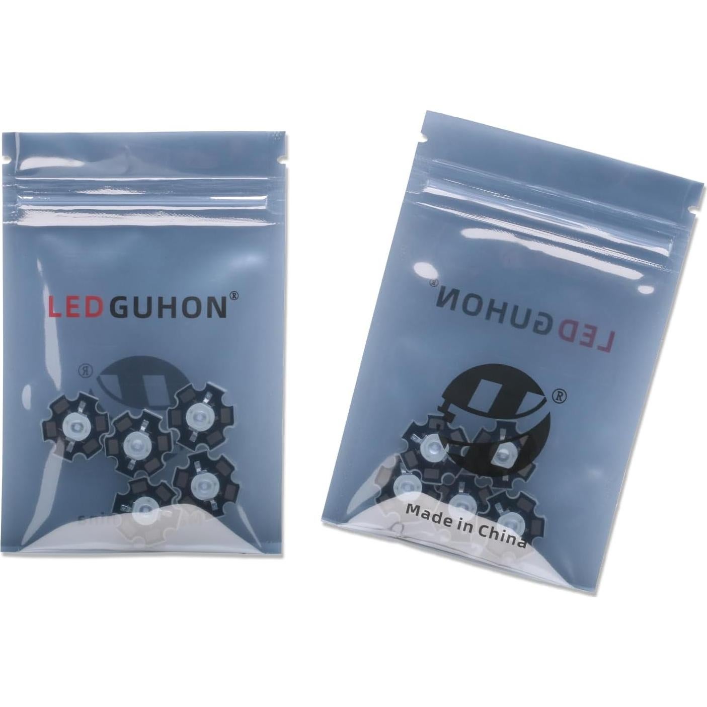 Bombilla LED 365nm 5PCS Alta Potencia LEDGUHON 20mm