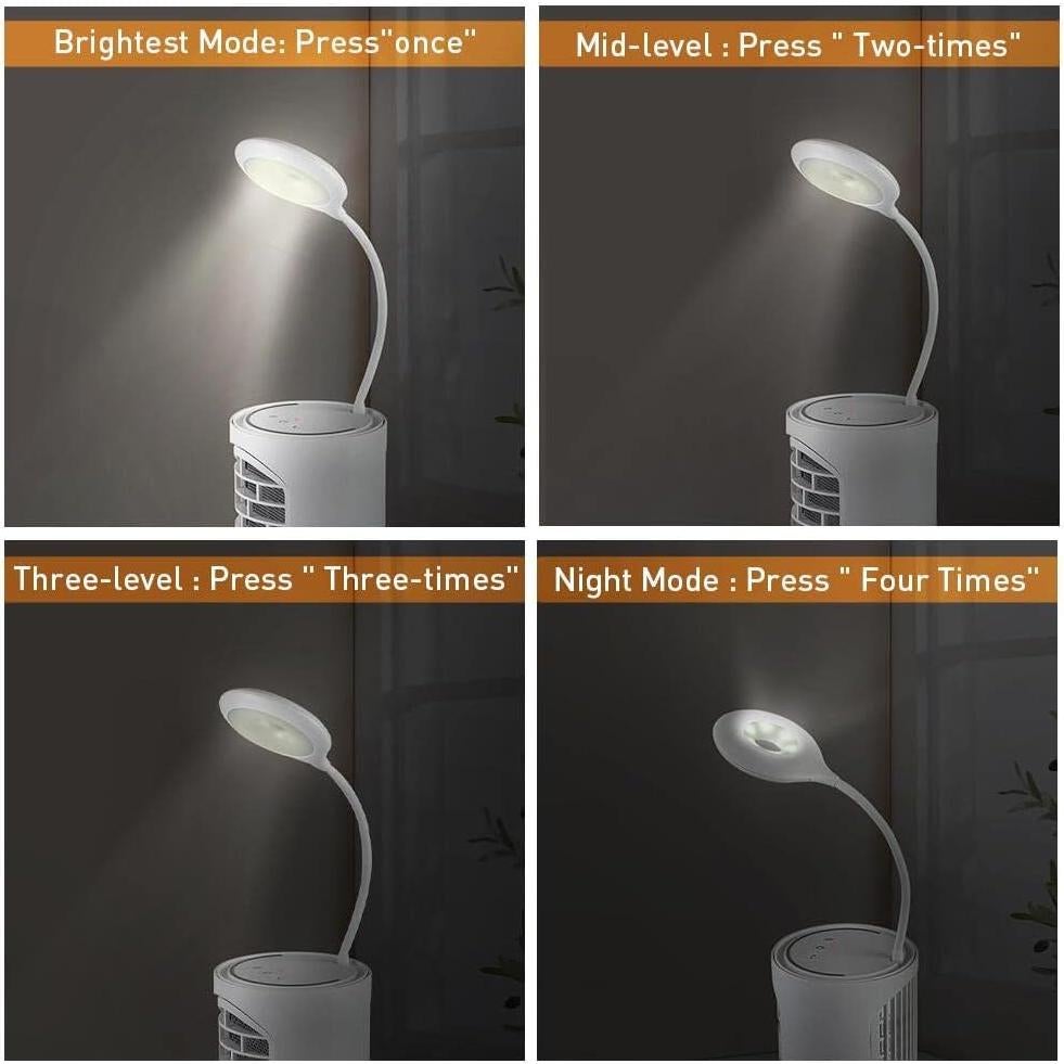 Calentador Eléctrico Cerámico Ibo 500W 4 en 1 con Luz LED