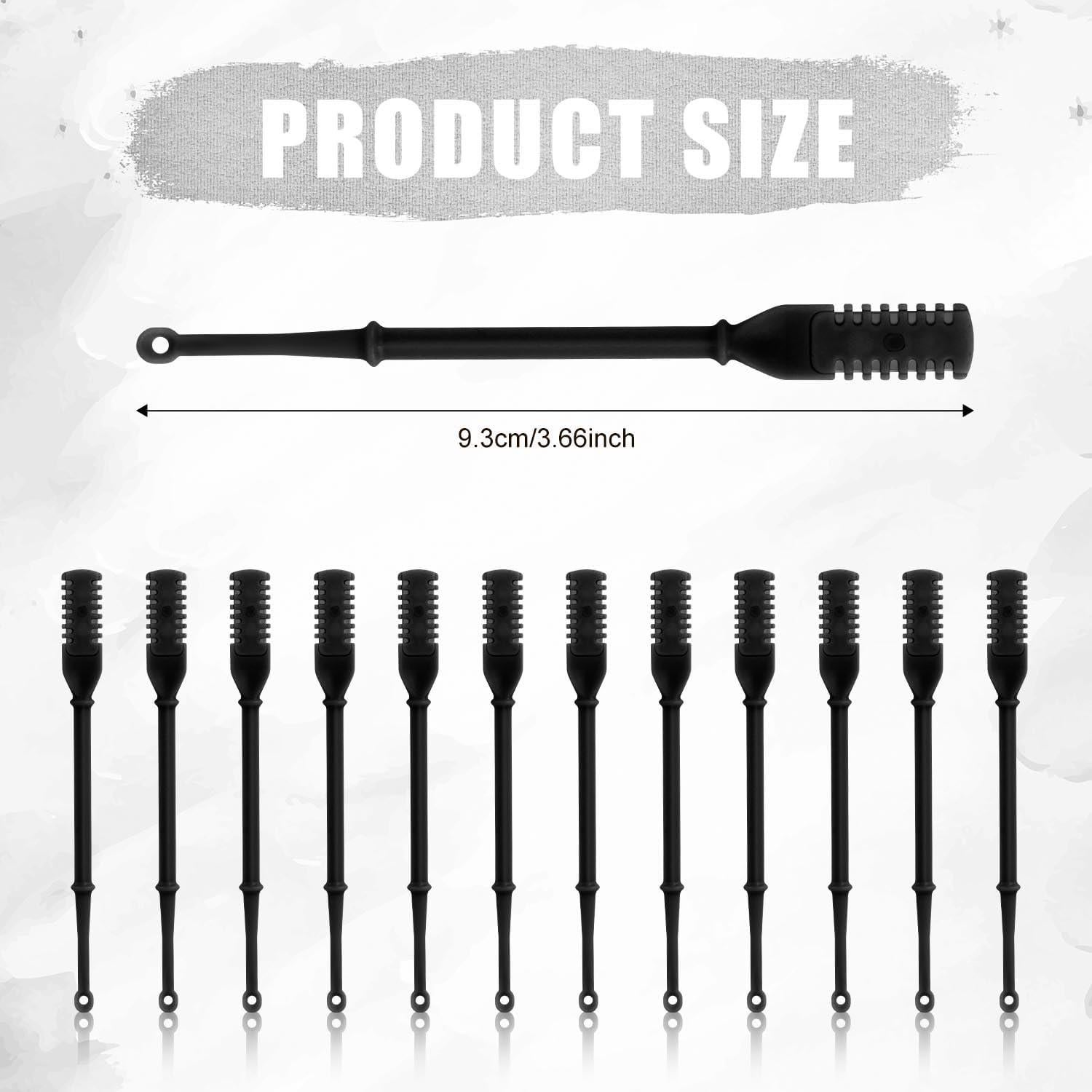 12 Cortadores de Vello Nasal 2 en 1 PEUTIER Negro