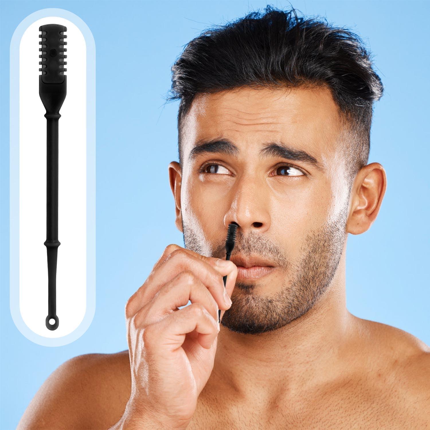 12 Cortadores de Vello Nasal 2 en 1 PEUTIER Negro