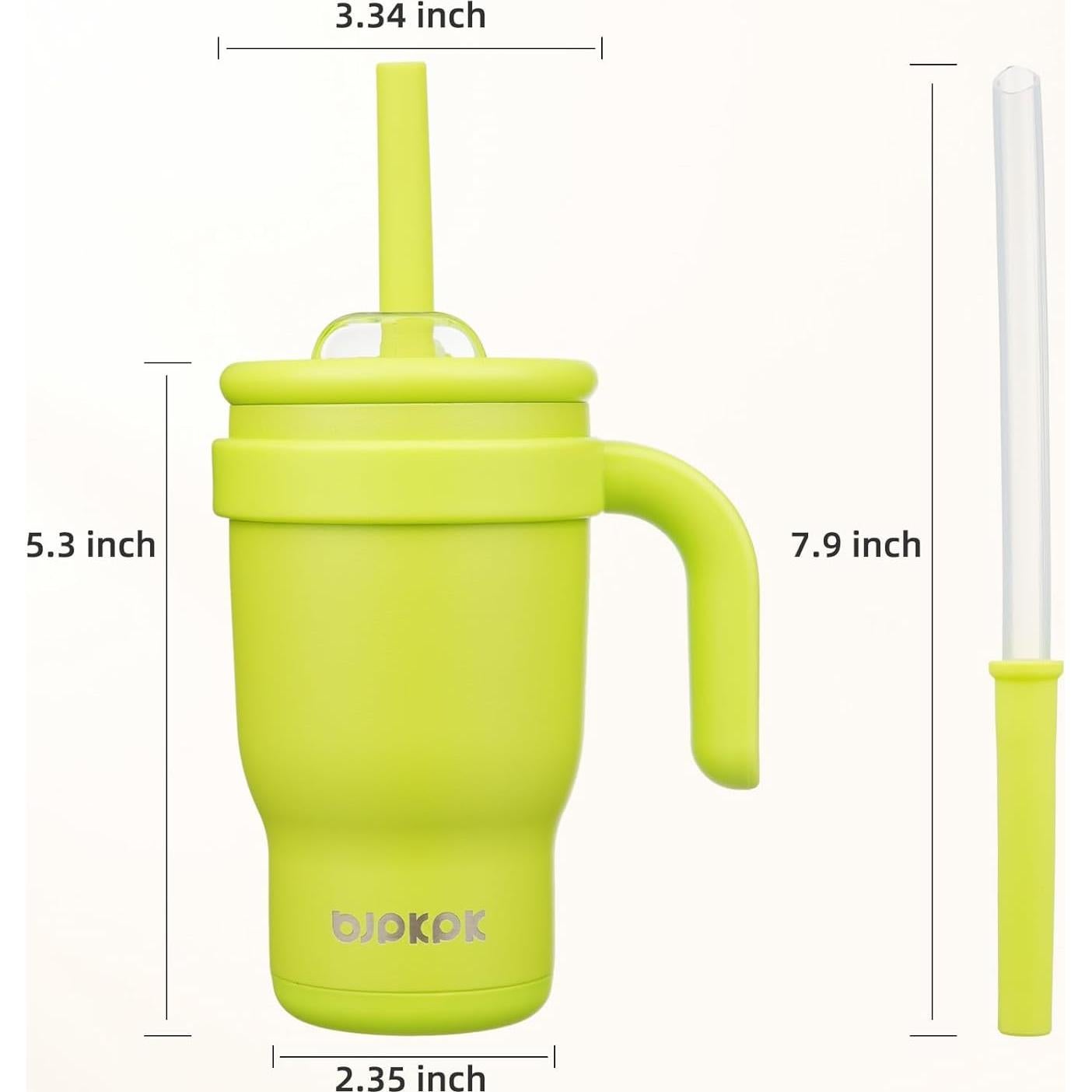 Vaso de Viaje Aislado BJPKPK 414 g Acero Inoxidable Verde