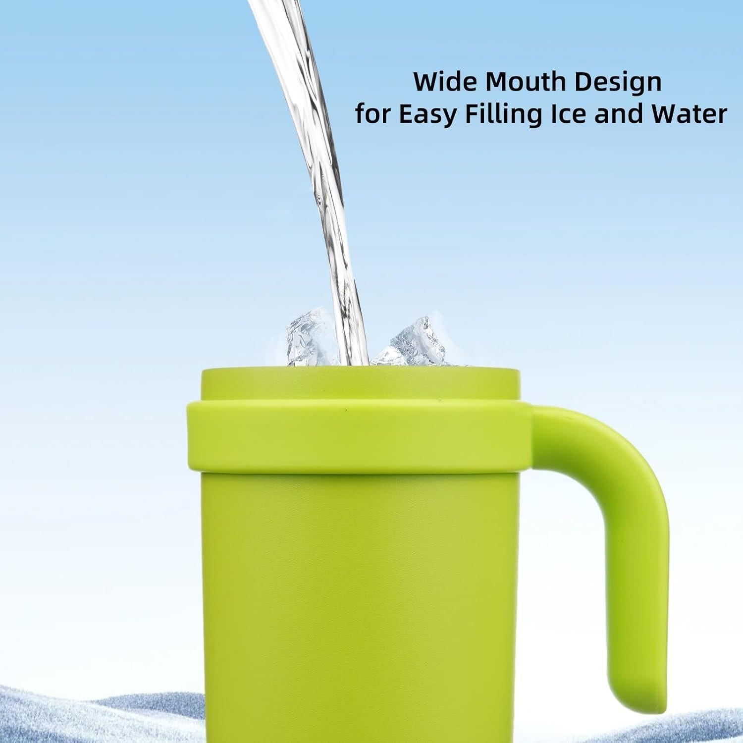 Vaso de Viaje Aislado BJPKPK 414 g Acero Inoxidable Verde