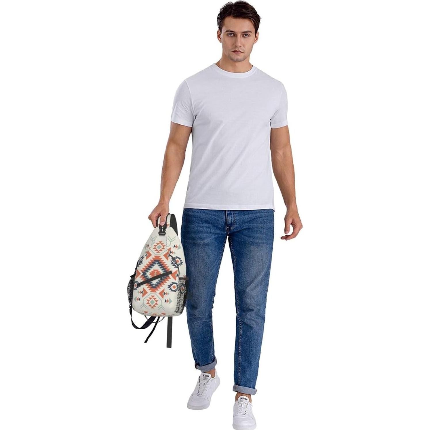 Mochila Cruzada Unisex Betyiwling Vintage Elefante 18.3x8.9x38.9 cm