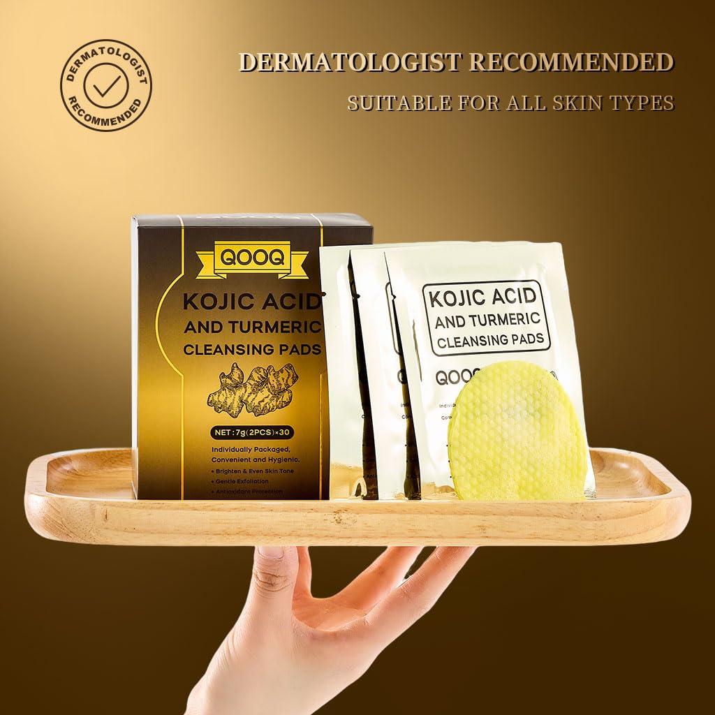 Discos Limpiadores Kóji y Cúrcuma QOOQ - 20 Piezas Exfoliantes