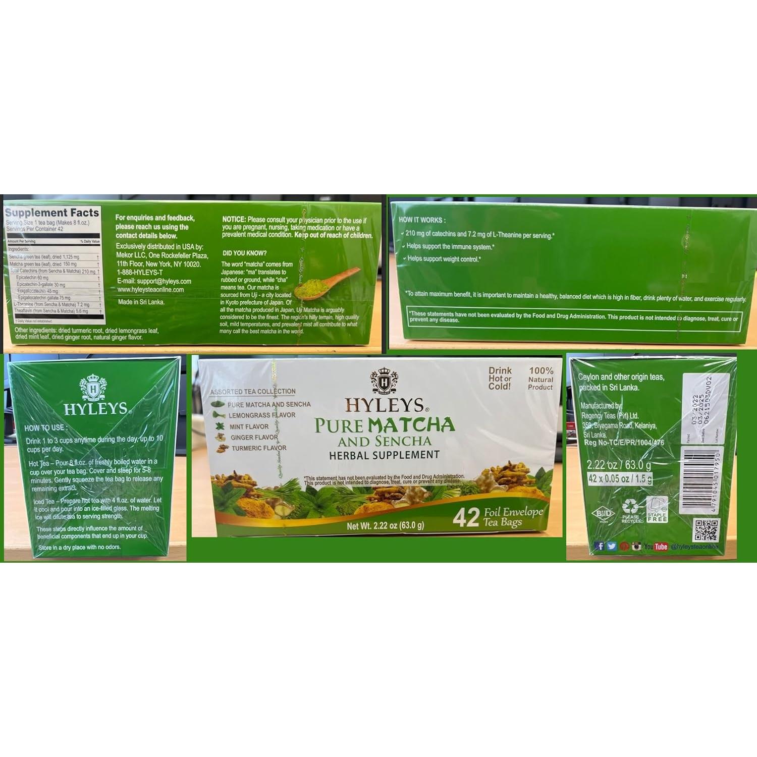 Juego de Bolsitas de Té Matcha Hyleys - 504 Bolsitas Variadas