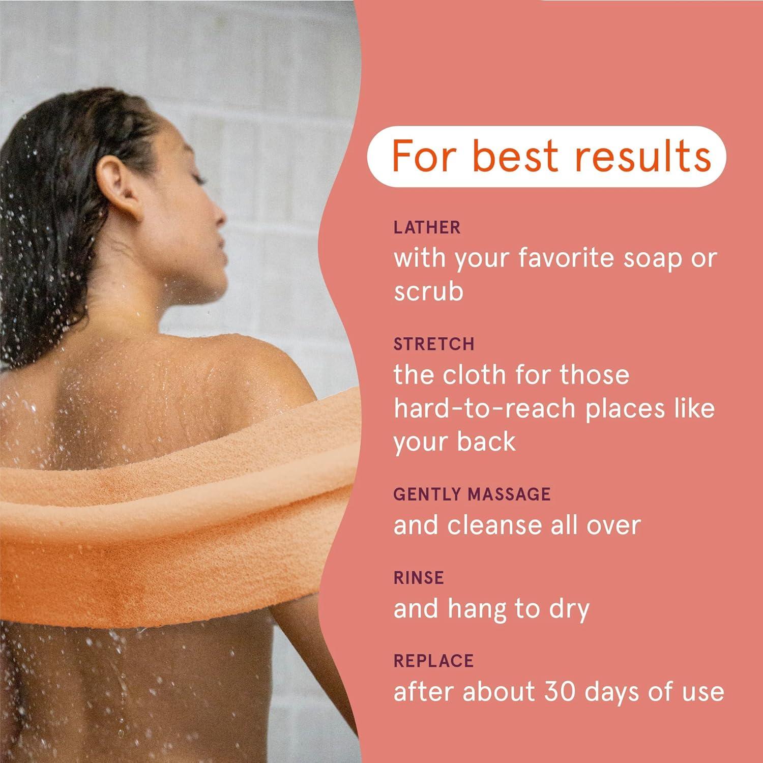 Paño Exfoliante Cleanlogic para Baño y Ducha - Paquete de 3