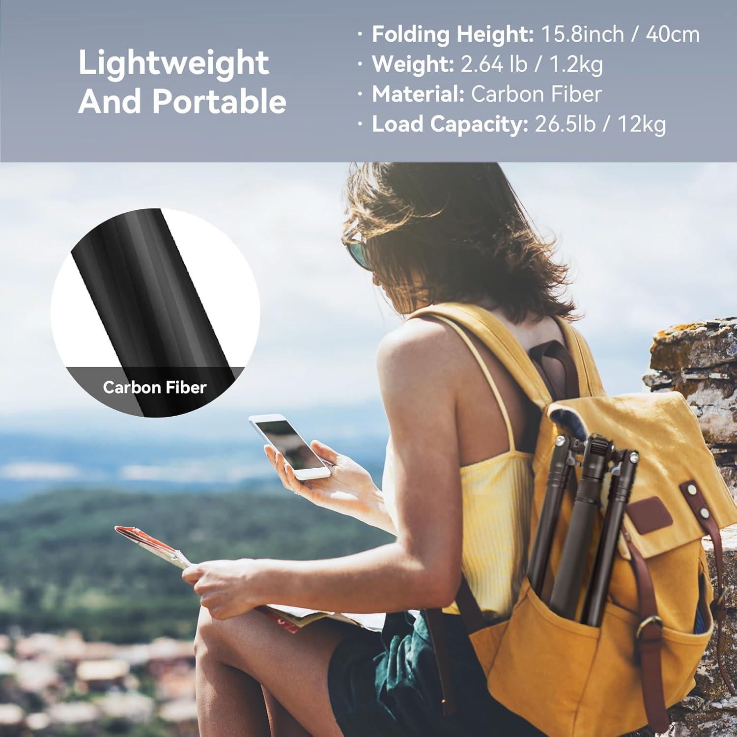 Trípode de fibra de carbono SmallRig 15787 62.2" 12 kg