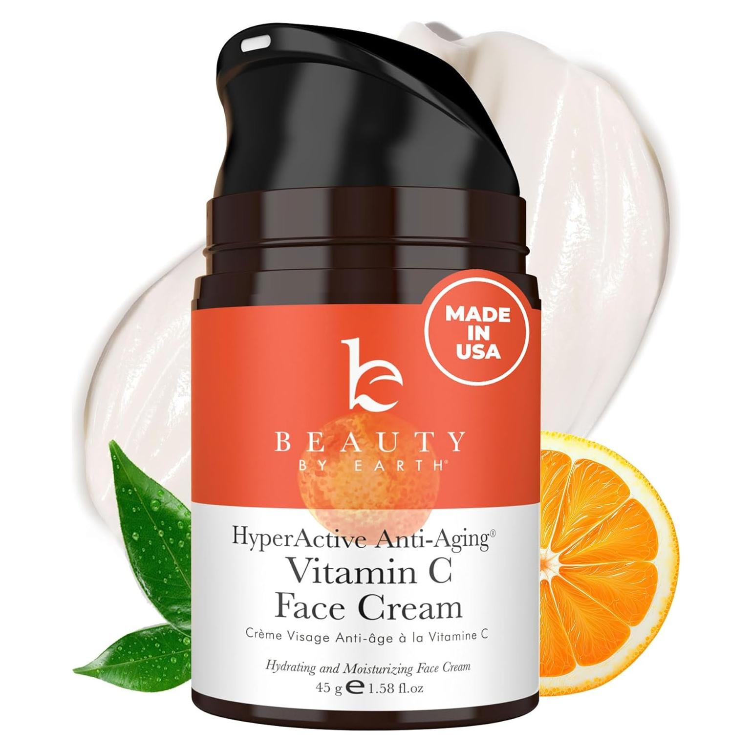 Crema Facial Iluminadora de Vitamina C Beauty by Earth 99g