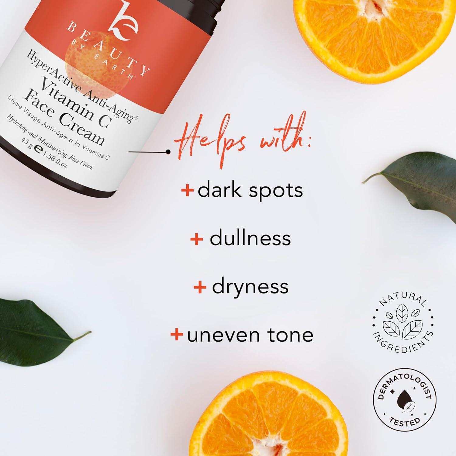 Crema Facial Iluminadora de Vitamina C Beauty by Earth 99g