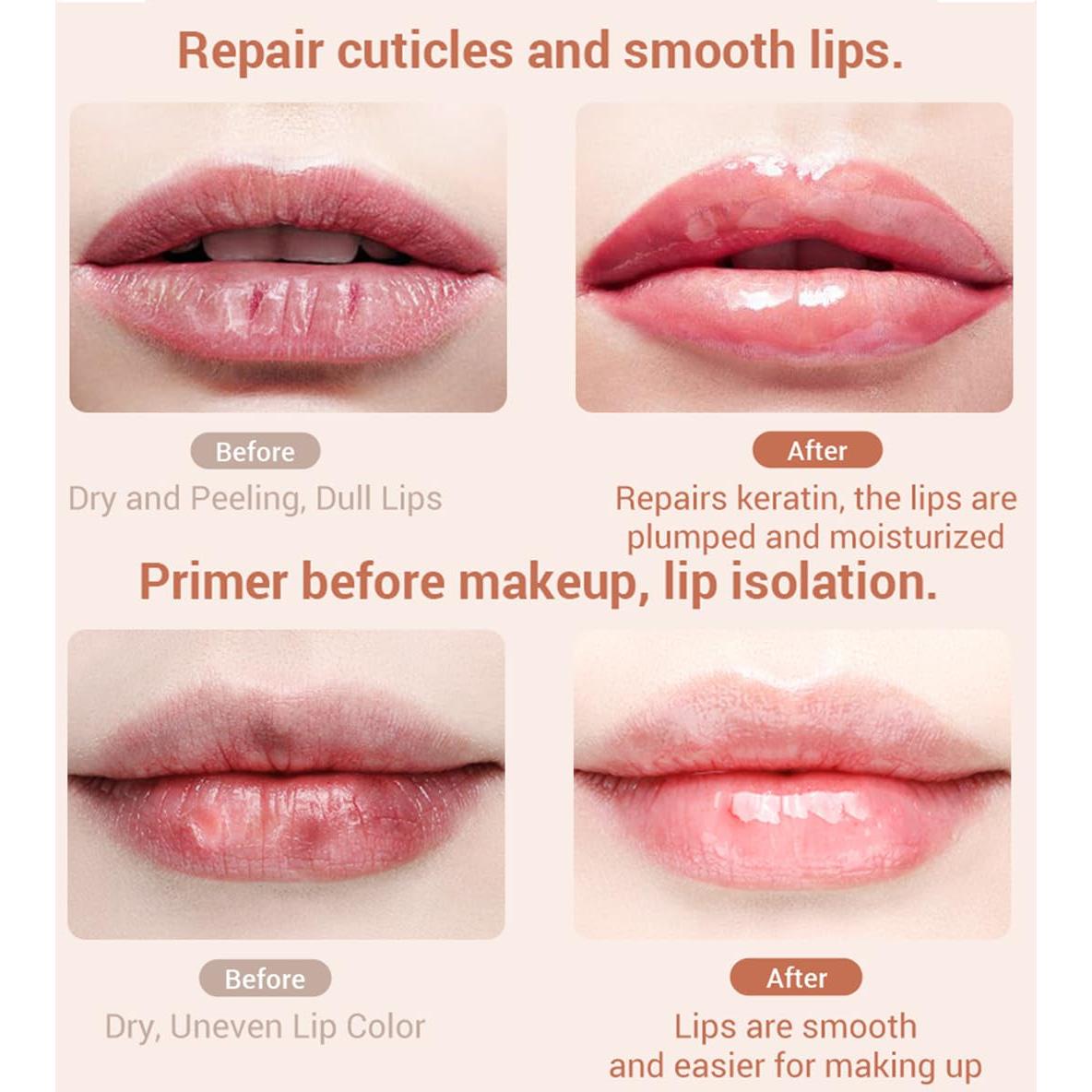 Bálsamo Labial Hidratante Tiejdhr 4PCS Fresa y Miel