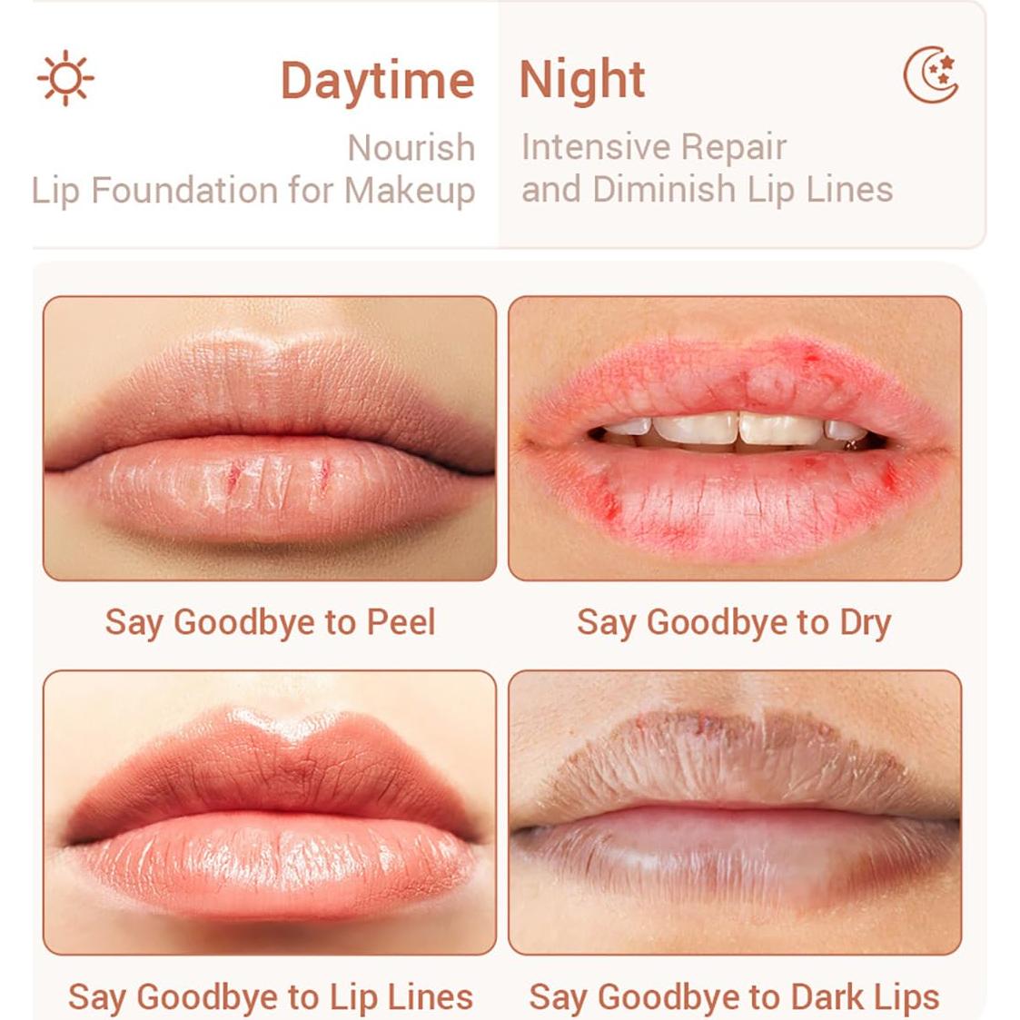 Bálsamo Labial Hidratante Tiejdhr 4PCS Fresa y Miel