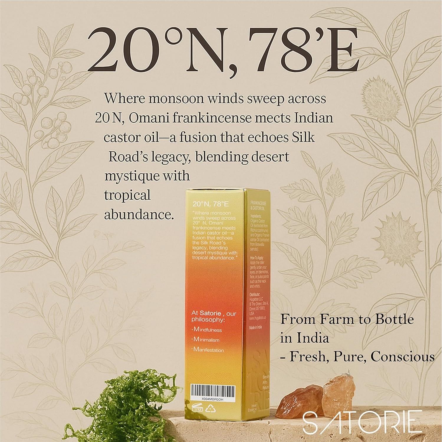 Aceite de Ricino Orgánico Satorie Roll-On 9.8 ml Hidratante