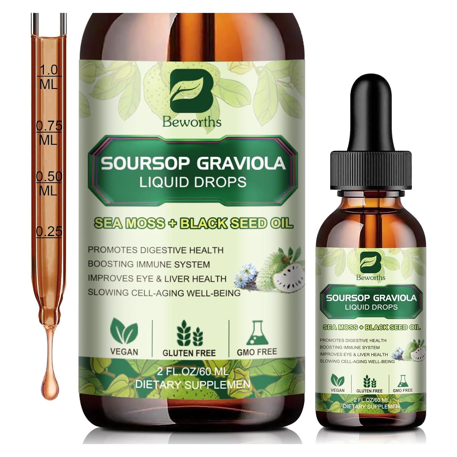 Gotas Amargas de Soursop Beworth - Extracto de Graviola 140g