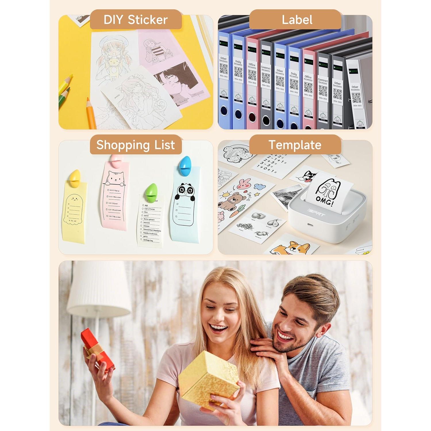 Impresora de Etiquetas Portátil Xiamen S1 Gris, 5,08 cm