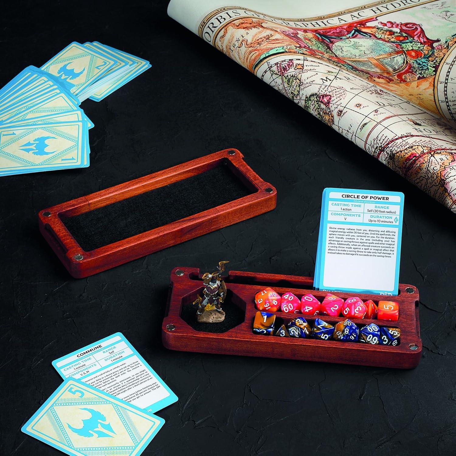 Caja de Dados de Madera WEASELCRAFTCO Pequeña Antracita