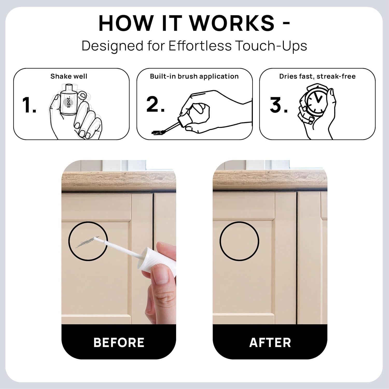 Pintura de Retoque Spot. Beige Mate - Kit 3 Unidades 29.57 ml