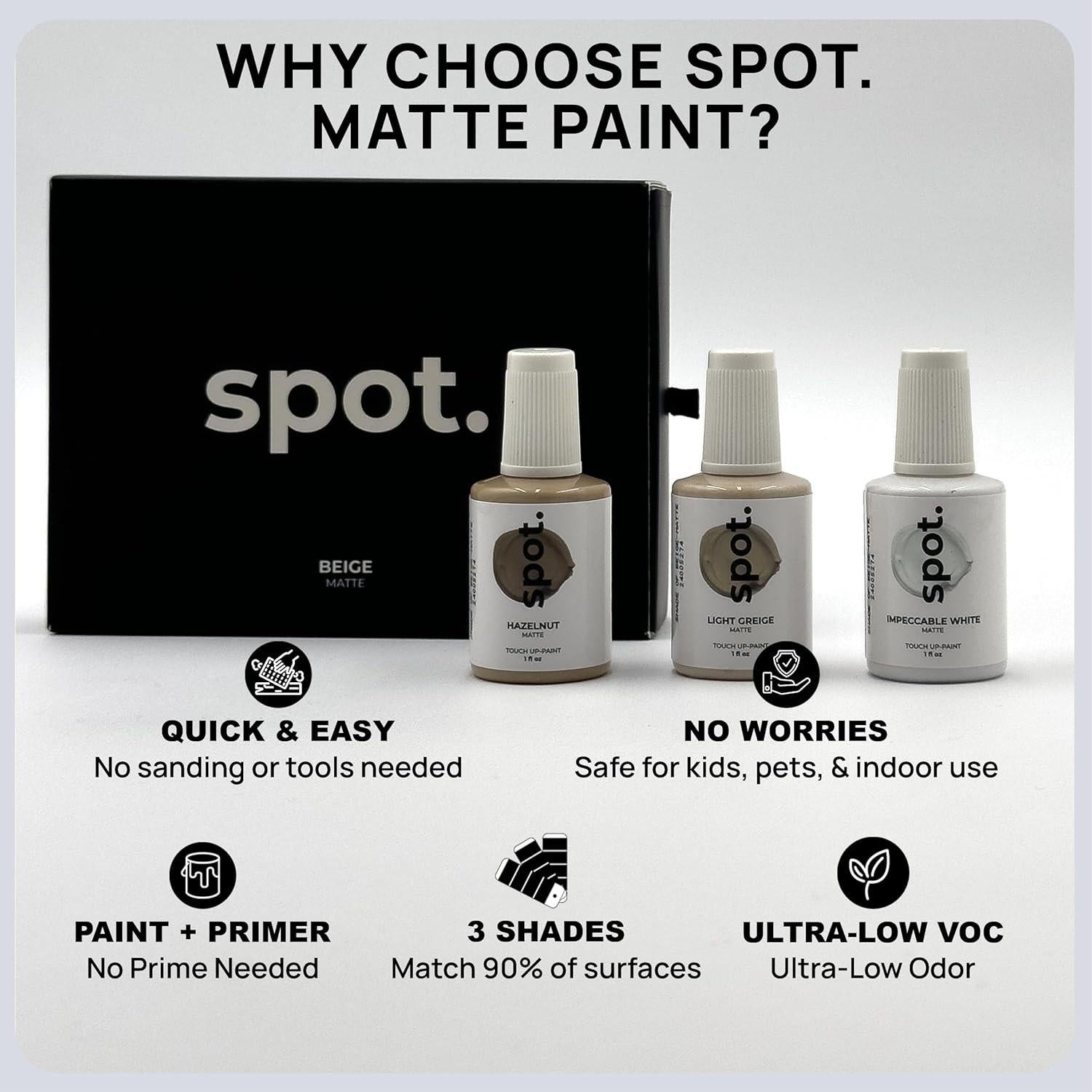 Pintura de Retoque Spot. Beige Mate - Kit 3 Unidades 29.57 ml