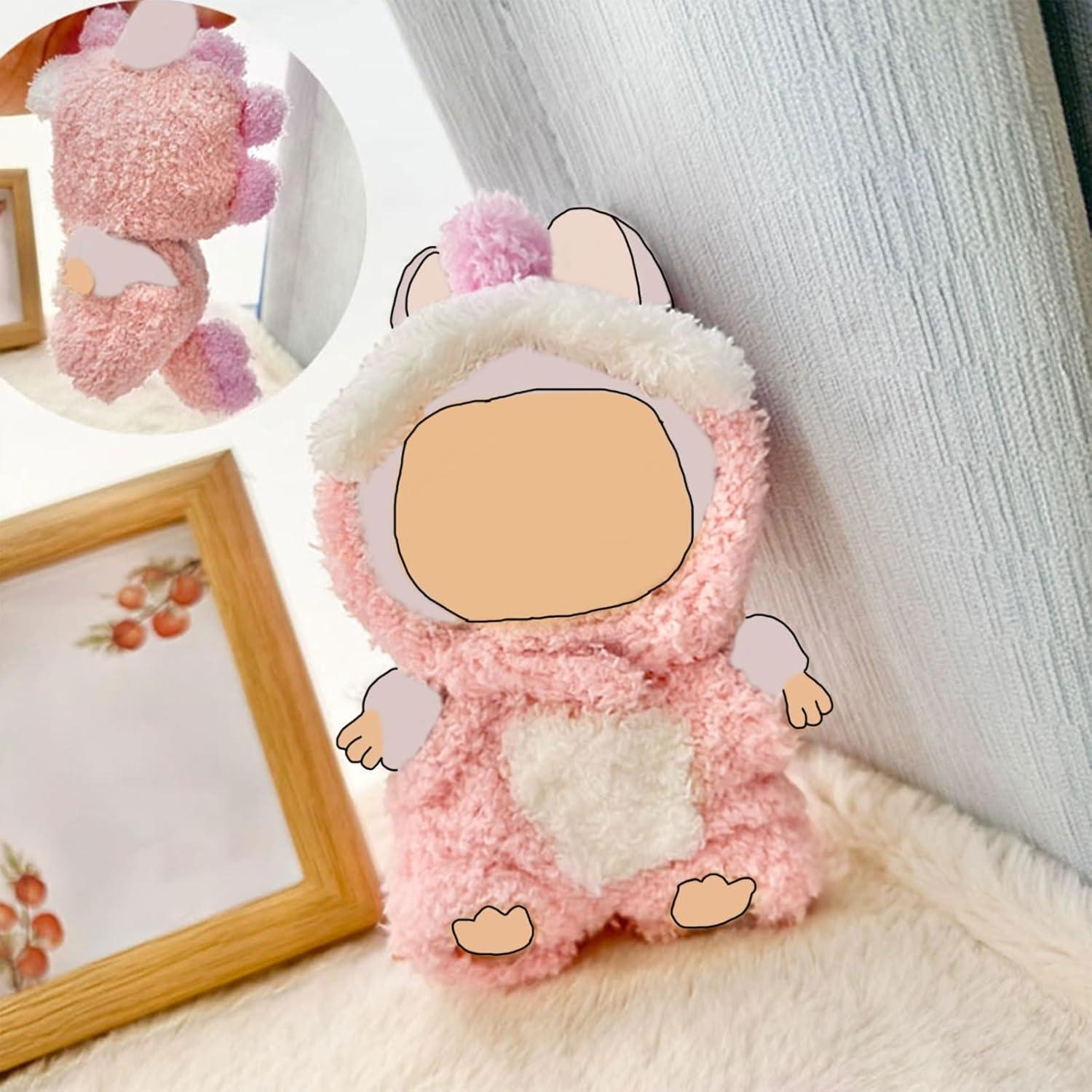 Conjunto de Ropa Rosa para Muñeca 17cm - Estilo Animal Falso