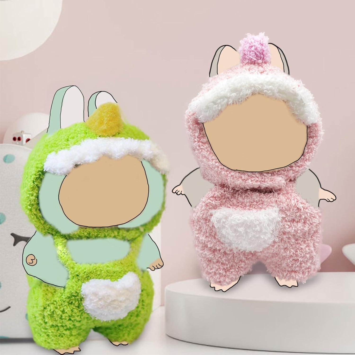 Conjunto de Ropa Rosa para Muñeca 17cm - Estilo Animal Falso