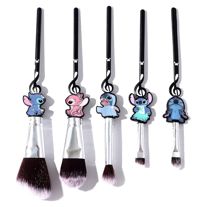 Conjunto de Pinceles de Maquillaje Anime YUBUYU 5 Pcs Sintéticos