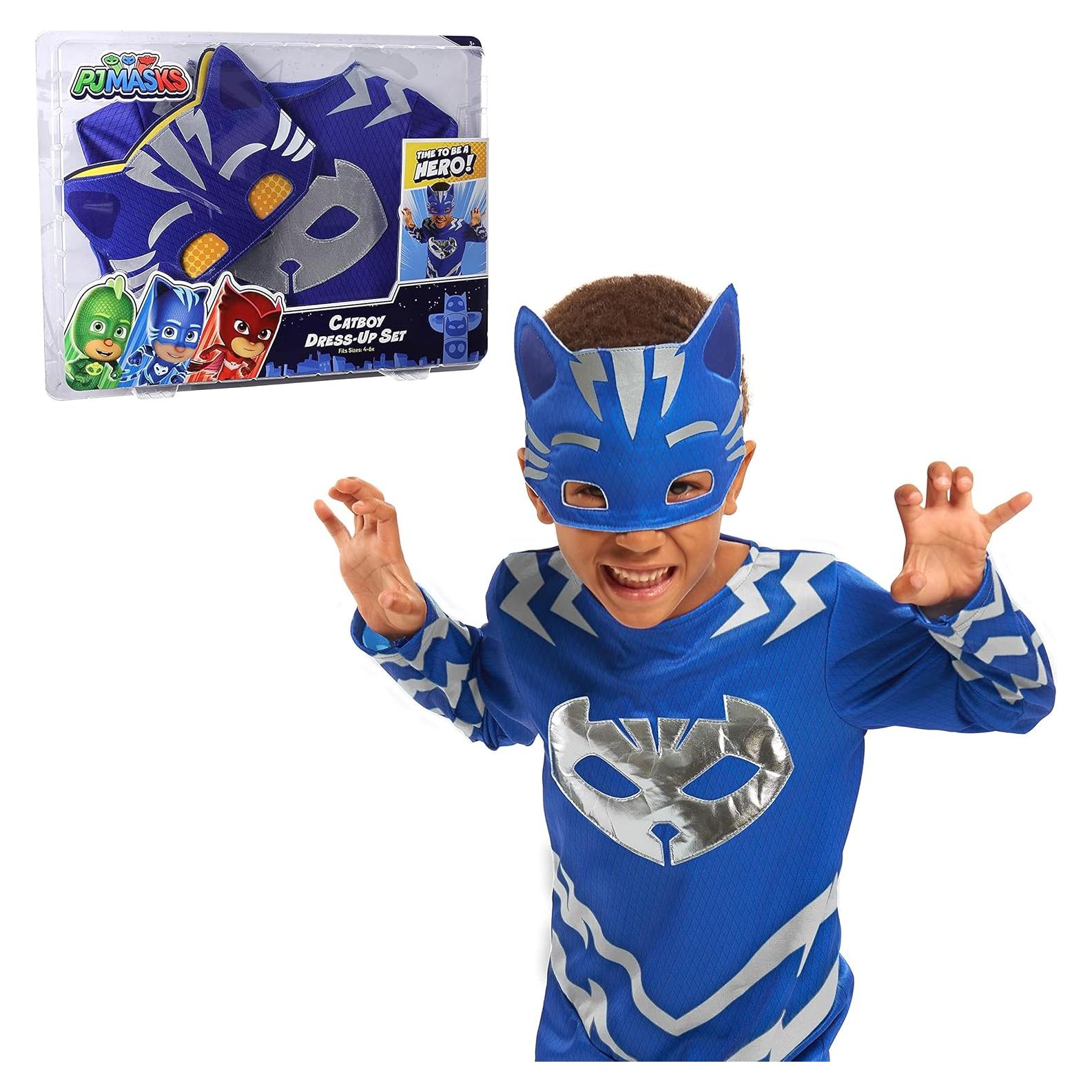 Disfraz Catboy PJ Masks Turbo Blast 4-6X con máscara