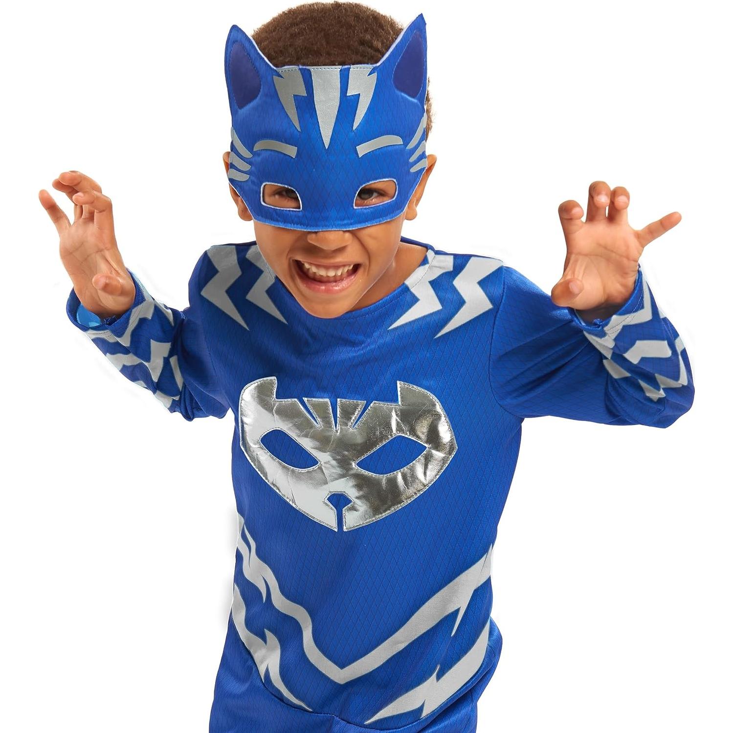 Disfraz Catboy PJ Masks Turbo Blast 4-6X con máscara