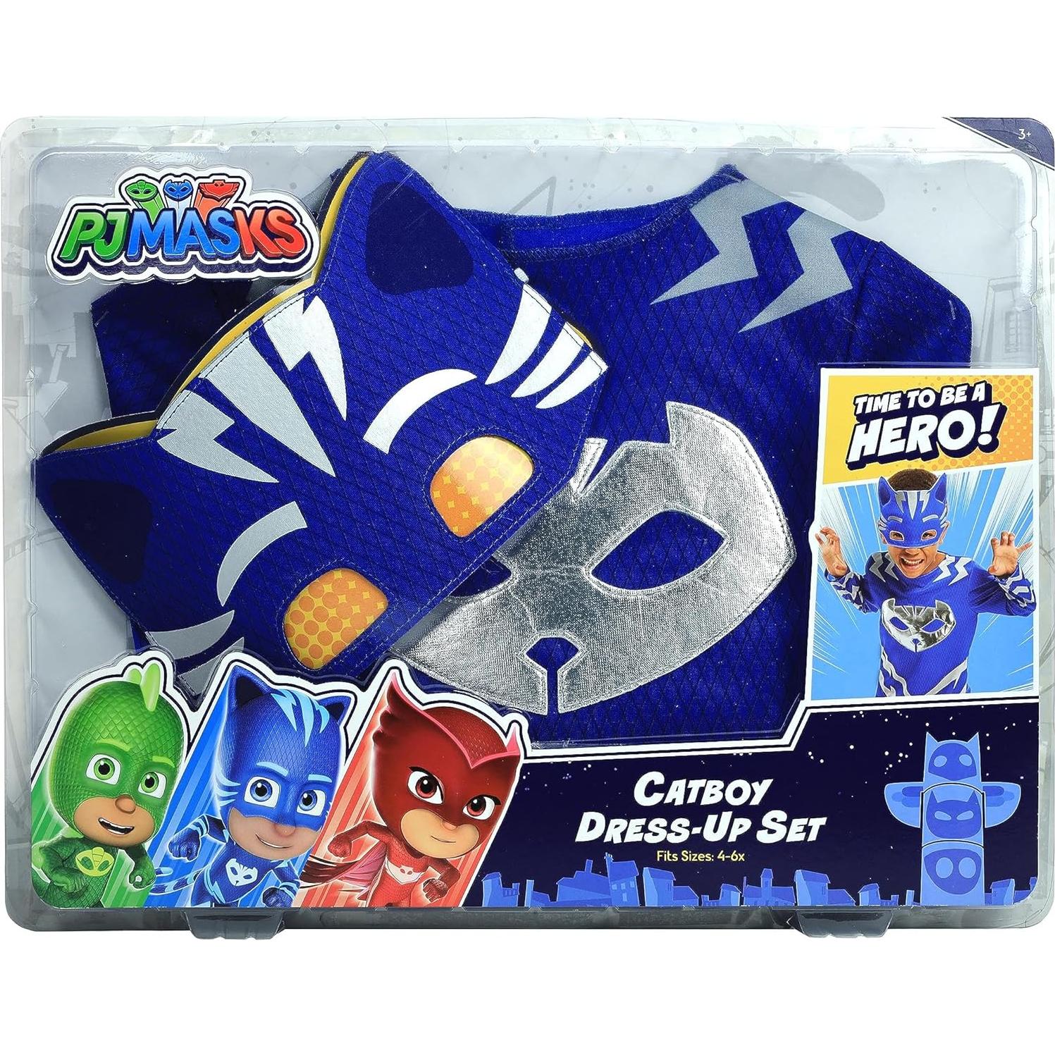 Disfraz Catboy PJ Masks Turbo Blast 4-6X con máscara