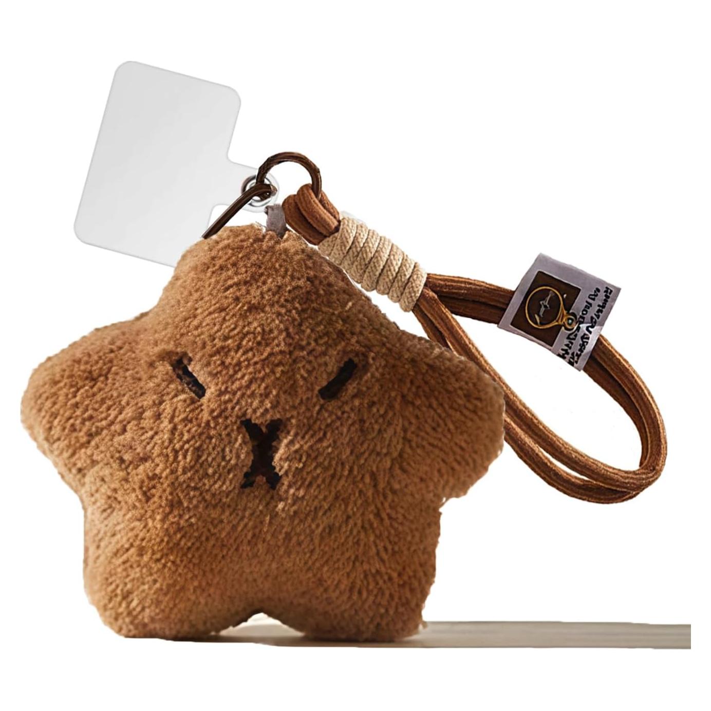 Llavero de Peluche Estrella Kawaii - Encanto de Bolsa Caqui