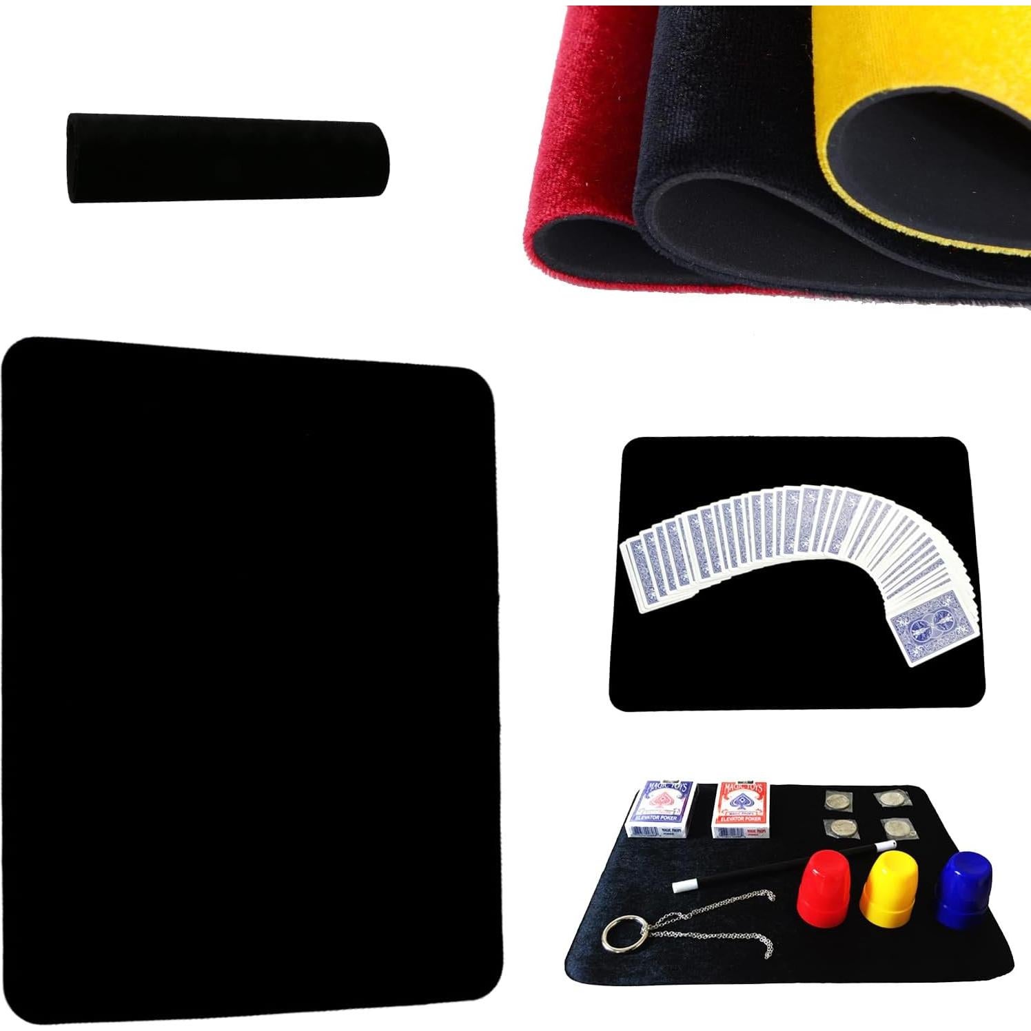 Alfombrilla Mágica Sumrica de Terciopelo Negra 42x32 cm