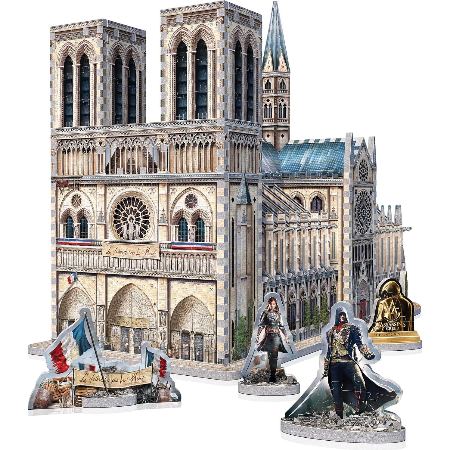 Rompecabezas 3D Wrebbit3D Assassin's Creed Notre-Dame 860 Piezas
