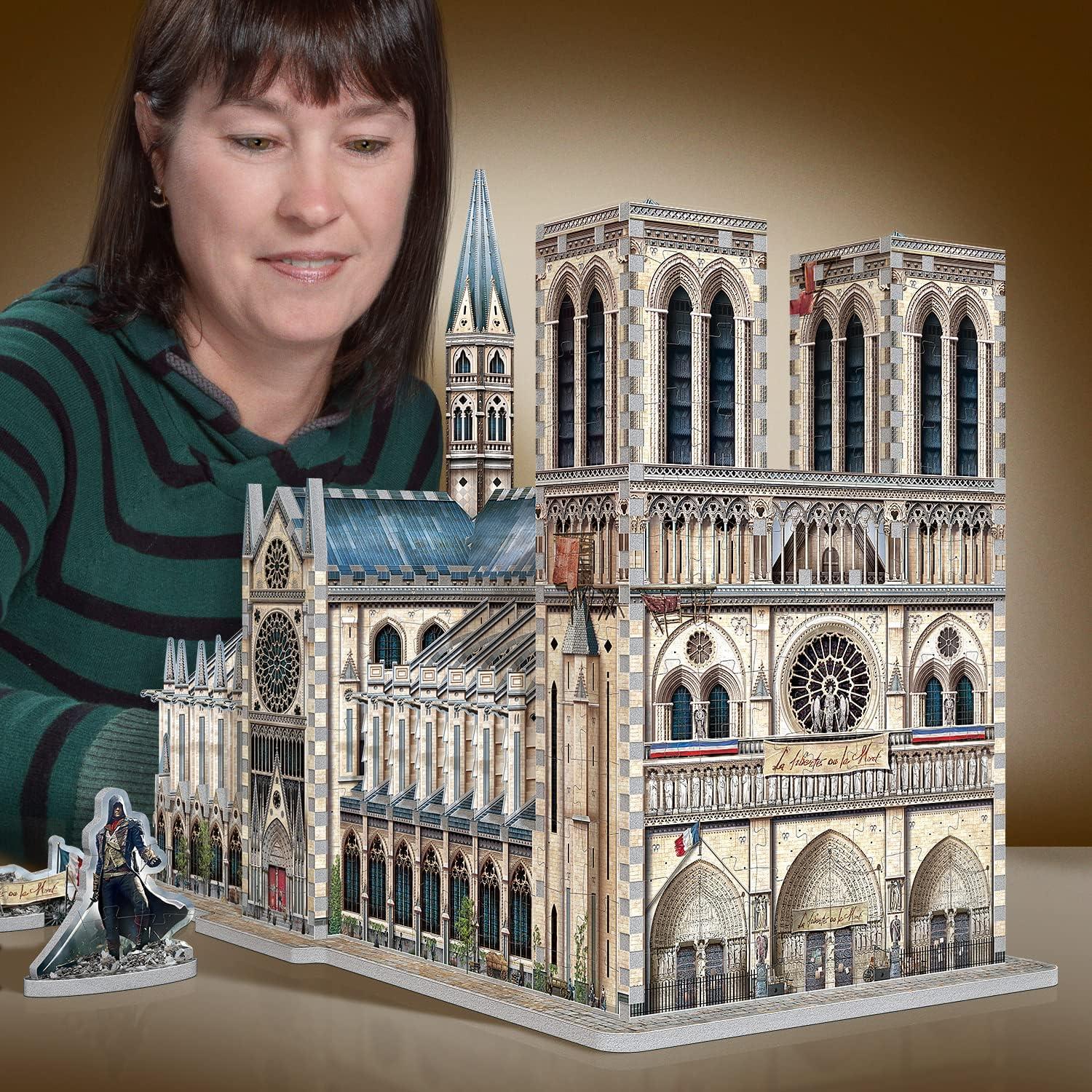 Rompecabezas 3D Wrebbit3D Assassin's Creed Notre-Dame 860 Piezas