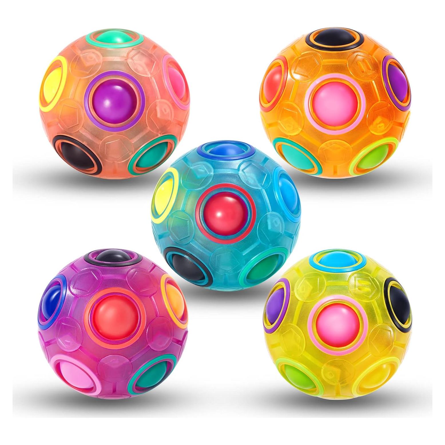 Bola de Rompecabezas Mágica Antiestrés Vdealen 7 cm - Paquete de 5