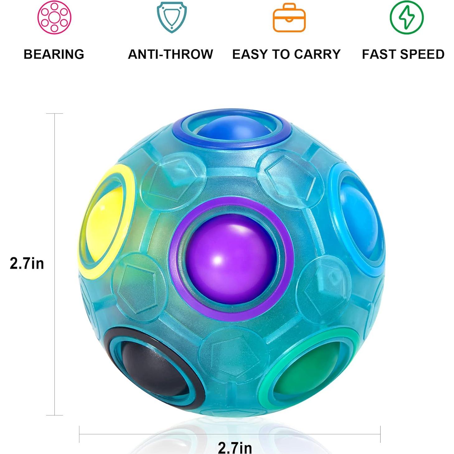 Bola de Rompecabezas Mágica Antiestrés Vdealen 7 cm - Paquete de 5